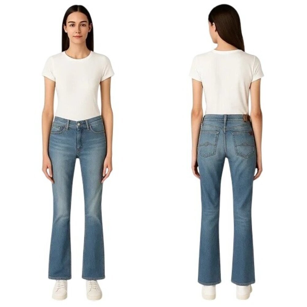 7 For All Mankind Vintage Bootcut Low-Rise Jeans